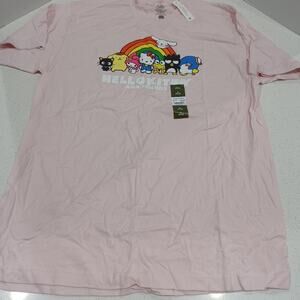NEW Hello Kitty SANRIO Women's T-Shirt Pink Size XL